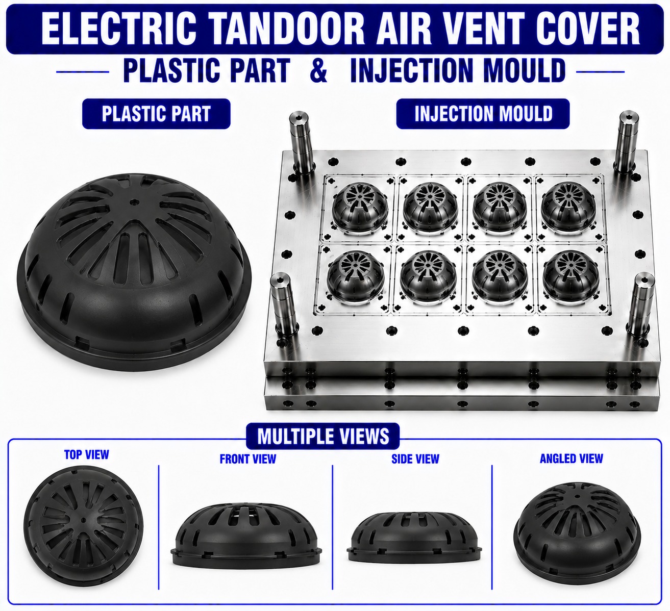 Electric Tandoor Plastic Air Vent Cover Mould and Moulding Service